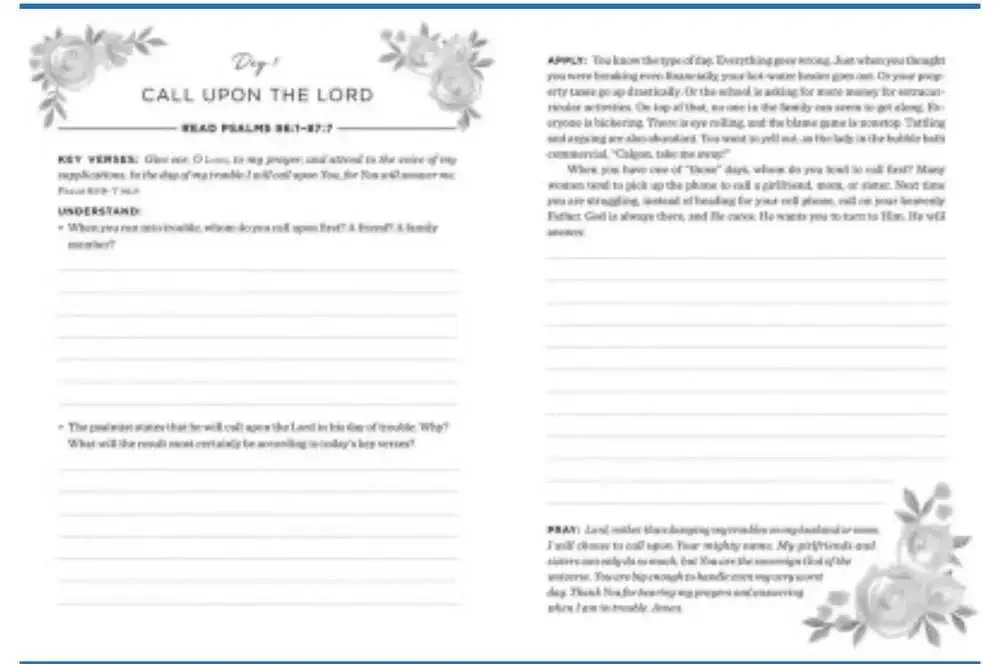 The Daily 5-Minute Bible Study Journal for Women: 365 Encouraging Readings‎
